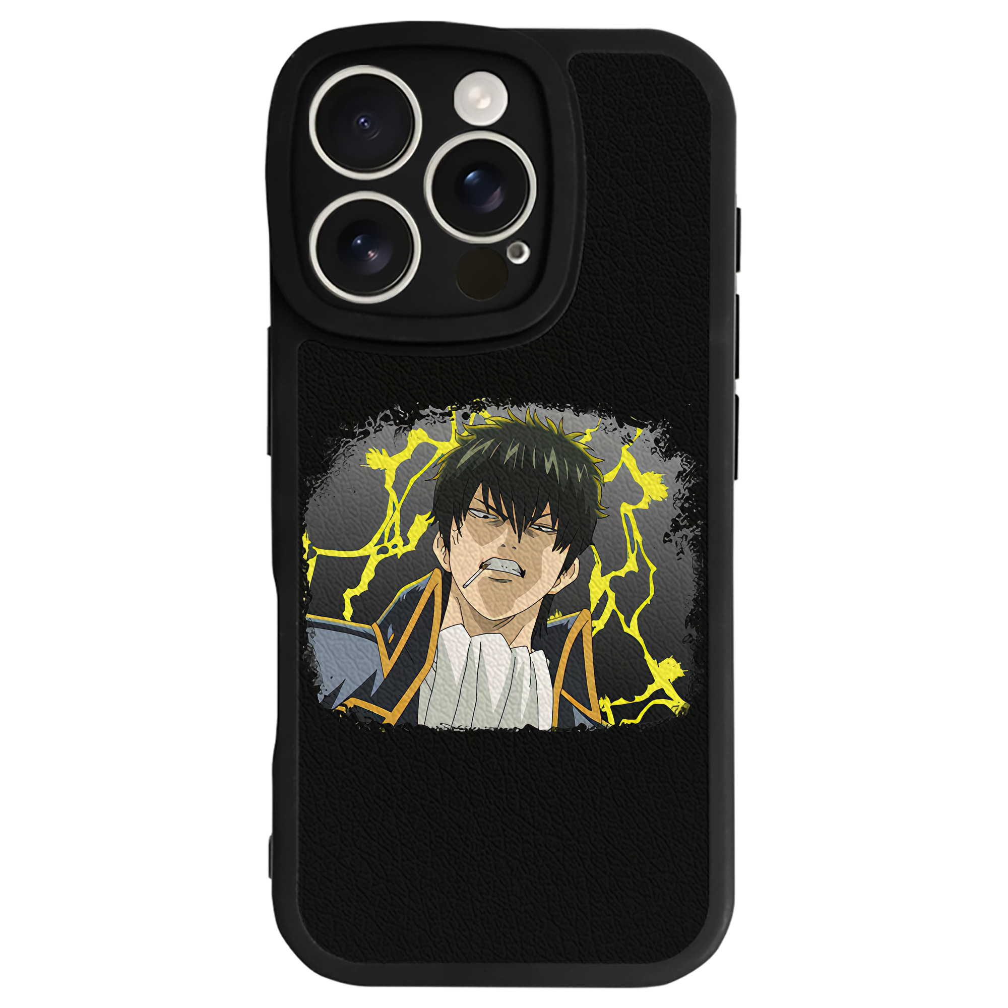（画像用） ぎんたま 坂田銀時（さかたぎんとき） 神楽 志村新八（しむら しんぱち） GINTAMA Sakata Gintoki Kagura Shimura Shinpachi 【iPhone 16シリーズ対応】シリコンスマホケース（レザー調） 材質：シリコン